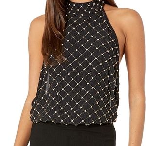 NWT Free People Intimately Bling Bling Cha Ching Bodysuit Black